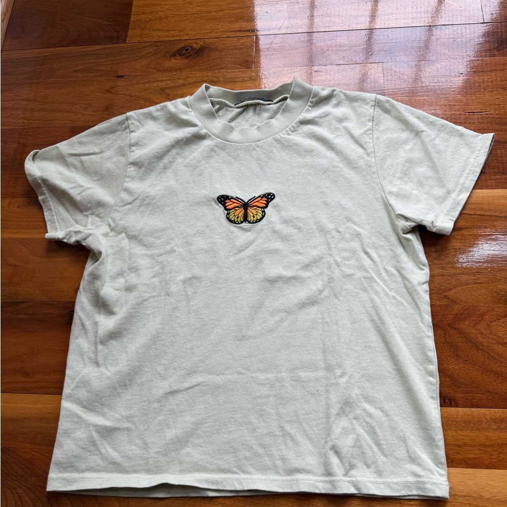 Brandy Melville Light Olive Tee